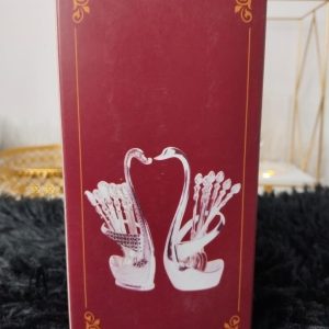 Stainless Steel Swan Base Tea Spoon Set