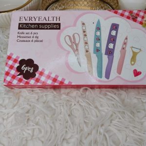 EVRYEALTH 6pc Knife Set