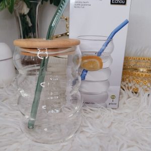 Eco Stay hydrated in style with this Glass Sipper with Bamboo Lid