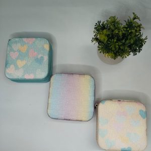 1pc Mini Portable Jewelry Storage Box